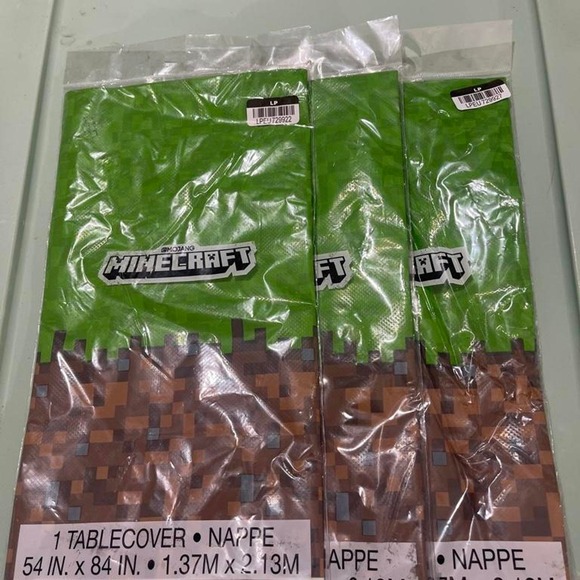 Other - Minecraft Table Covers 54x84 3-packa